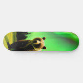 Alaskan Grizzly Beer en Green Aurora Borealis Persoonlijk Skateboard (Horizontaal)