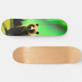 Alaskan Grizzly Beer en Green Aurora Borealis Persoonlijk Skateboard (Horizontaal)