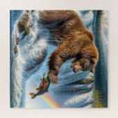 Alaskan Grizzly Beer Gevist Legpuzzel (Horizontaal)