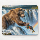 Alaskan Grizzly Beer Gevist Muismat (Voorkant)