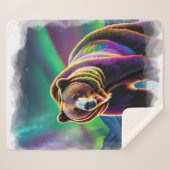 Alaskan Grizzly Beer & Noorderlicht Sherpa Deken (Voorkant (horizontaal))