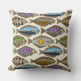 Alaskan halibut parelhol kussen