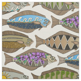 Alaskan-heilbot Stof