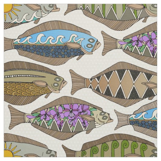 Alaskan-heilbot Stof (Swatch)