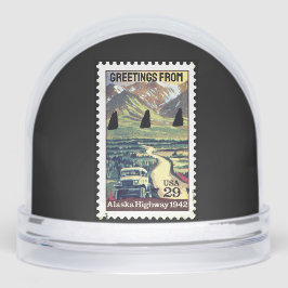 Alaskan Highway 1942 Stamp Historical WWII Route Sneeuwbol