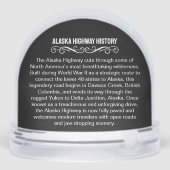 Alaskan Highway 1942 Stamp Historical WWII Route Sneeuwbol (Achterkant)