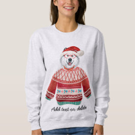 Alaskan hond lelijke kerst hond moeder sweatshirt