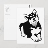 Alaskan Husky Briefkaart (Voorkant / Achterkant)