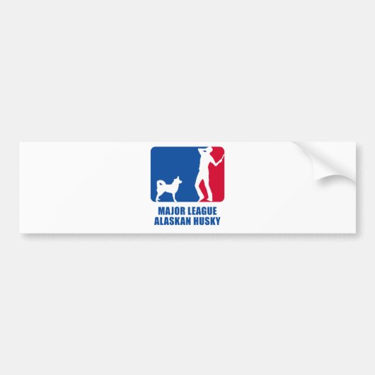Alaskan Husky Bumpersticker (Voorkant)