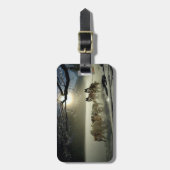 Alaskan Husky Dog Sled Race Bagagelabel (Voorkant verticaal)