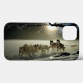 Alaskan Husky Dog Sled Race Case-Mate iPhone Case (Achterkant (horizontaal))