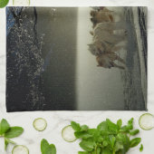 Alaskan Husky Dog Sled Race Theedoek (Gevouwen)