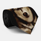 ALASKAN HUSKY HONDENLIEFHEBBER  STROPDAS (Opgerold)