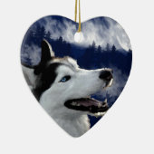 Alaskan Husky Keramisch Ornament (Rechts)