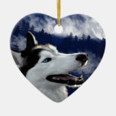 Alaskan Husky Keramisch Ornament (Voorkant)
