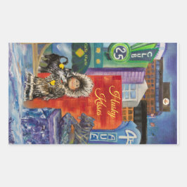 Alaskan Husky Kisses sticker