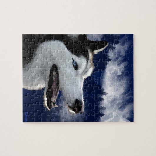 Alaskan Husky Legpuzzel (Horizontaal)