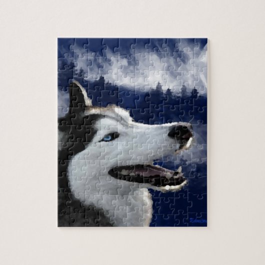 Alaskan Husky Legpuzzel (Verticaal)
