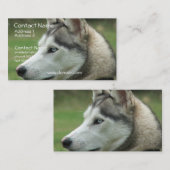 Alaskan Husky Visitekaartje (Voorkant / Achterkant)
