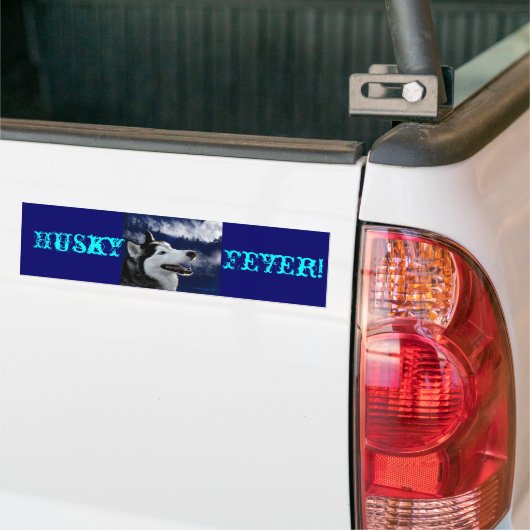 Alaskan Huskys Bumpersticker (Op Truck)