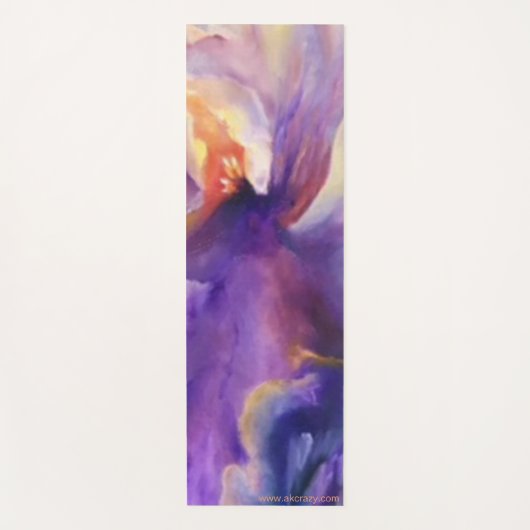 Alaskan Iridescent Iris Yoga Mat (Voorkant)