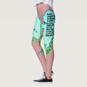 Alaskan-kaart en feiten leggings (Links)