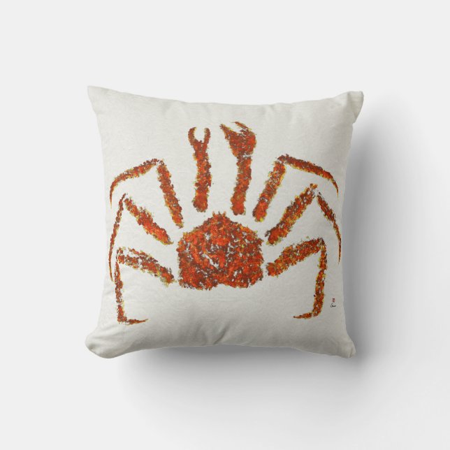 Alaskan King Crab - Poly 16 inch x 16 inch Pillow Kussen (Voorkant)