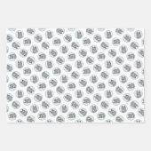 Alaskan Klee Kai AKK Husky Schilderen Schattigee D Inpakpapier Vel (Voorkant 2)