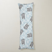 Alaskan Klee Kai AKK Husky Schilderen Schattigee D Lichaamskussen (Achterkant (Verticaal))