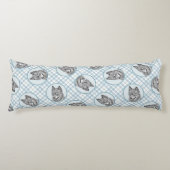 Alaskan Klee Kai AKK Husky Schilderen Schattigee D Lichaamskussen (Voorkant)