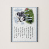 Alaskan Klee Kai Art Legpuzzel (Verticaal)