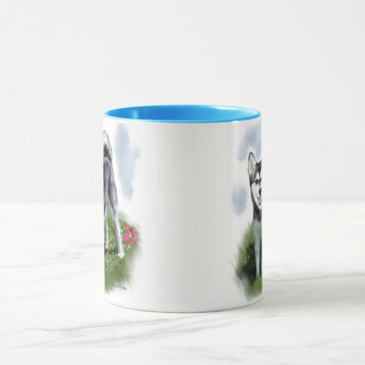 Alaskan Klee Kai Art Mok (Midden)