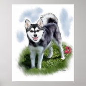 Alaskan Klee Kai Art Poster (Voorkant)