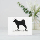 Alaskan Klee Kai Briefkaart (Staand voorkant)