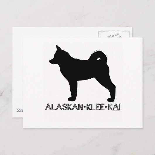 Alaskan Klee Kai Briefkaart (Voorkant / Achterkant)