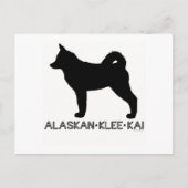 Alaskan Klee Kai Briefkaart (Voorkant)