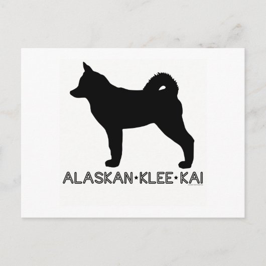 Alaskan Klee Kai Briefkaart (Voorkant)