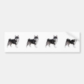Alaskan Klee Kai Bumpersticker (Voorkant)