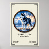 Alaskan Klee Kai Dierkunde Serie Poster (Voorkant)