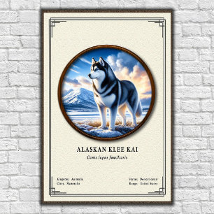 Alaskan Klee Kai Dierkunde Serie Poster