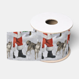 Alaskan Klee Kai Gelooft Kerstmis Grosgrain Lint