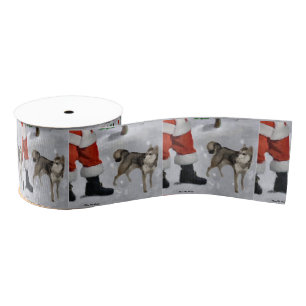 Alaskan Klee Kai Gelooft Kerstmis Grosgrain Lint