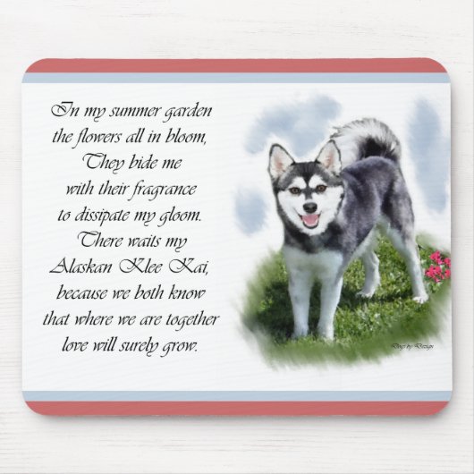 Alaskan Klee Kai Gifts Muismat (Voorkant)