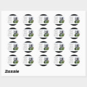 Alaskan Klee Kai Gifts Ronde Sticker (Vel)