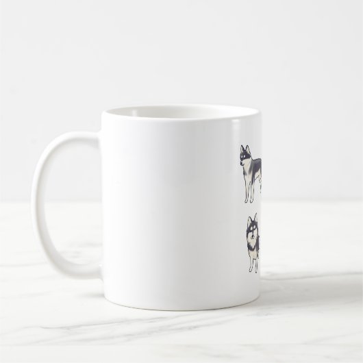 Alaskan klee kai hond Magic Koffiemok (Links)