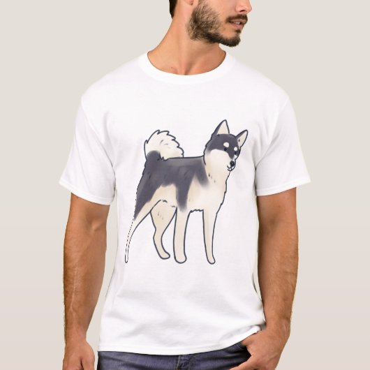 Alaskan klee kai hond Magic T-shirt (Voorkant)