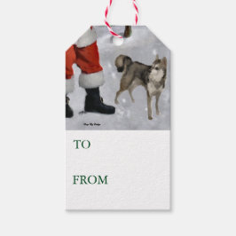 Alaskan Klee Kai kerstcadeaus Cadeaulabel