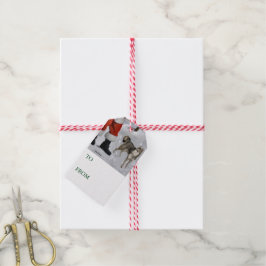 Alaskan Klee Kai kerstcadeaus Cadeaulabel