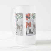 Alaskan Klee Kai kerstcadeaus Matglas Bierpul (Voorkant links)