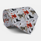 Alaskan Klee Kai kerstcadeaus Stropdas (Opgerold)